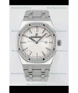 Audemars Piguet Royal Oak 33MM 904L White Black Dial 1:1 Mirror Replica Watch