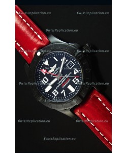 Breitling Chronometre GMT Black Dial Swiss Replica Watch in PVD Casing