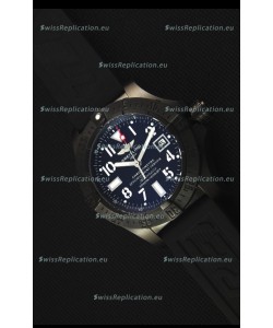 Breitling Avenger Blacksteel DLC Coated Swiss Replica Watch in Black Dial