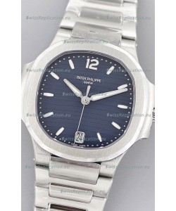 Patek Philippe Nautilus 7118/1A Blue Dial 1:1 Mirror Swiss Replica Watch in 904L Steel 