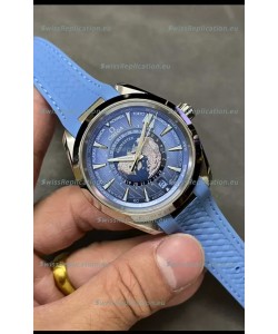 Omega Seamaster Aquaterra 150M Worldtimer Summer Blue 1:1 Mirror Replica Watch