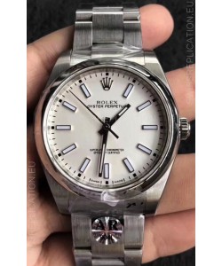 Rolex Oyster Perpetual REF#124300 41MM Cal.3230 Movement Swiss Replica White Dial 904L Steel 1:1 Mirror Replica Watch