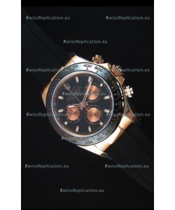 Rolex Daytona 116515 Everose 1:1 Mirror Replica Black Dial Watch 