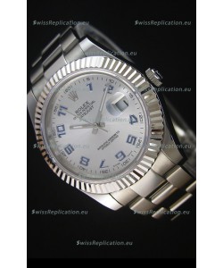 Rolex Datejust II 41MM with Cal.3136 Movement Swiss Replica Watch in Arabic Numerals