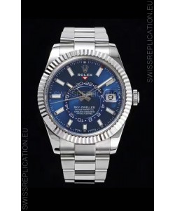Rolex Sky-Dweller REF# 326934 Blue Dial Watch in 904L Steel Case 1:1 Mirror Replica