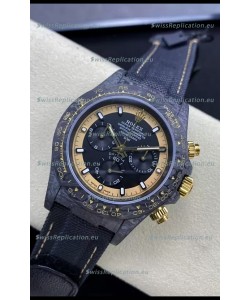 Rolex Cosmograph Daytona DiW CREAM INVERT GOLD Edition Carbon Fiber Replica Watch 