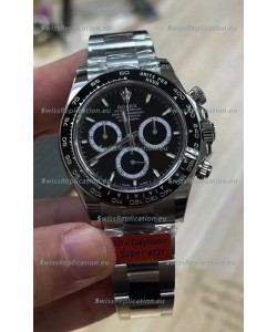 Rolex Cosmograph Daytona M126500LN Black Dial Original Cal.4131 Movement - 904L Steel Watch