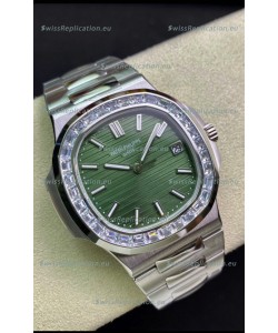 Patek Philippe Nautilus 5711 904L Steel 2023 Updated Mirror Replica Watch - Green Dial