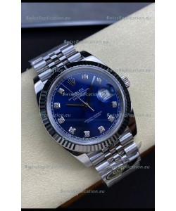 Rolex Datejust 126334 41MM ETA 3235 Swiss 1:1 Mirror Replica Watch in 904L Steel - Blue Dial