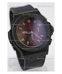 Hublot Big Bang All Carbon Swiss Replica Watch in Red