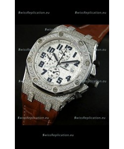 Audemars Piguet Royal Oak Offshore Quartz Watch with Diamonds Bezel
