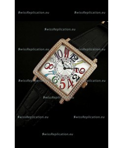Franck Muller Master Square Swiss Replica Watch in White Dial