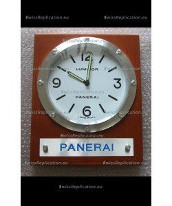 Panerai PAM255 Teak Wood Wall Clock Black Dial - 1:1 Mirror Replica
