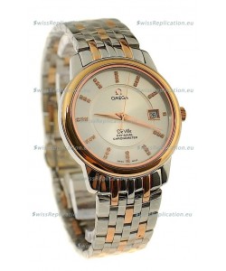 Omega Co-Axial Deville Japanese Rose Gold Watch 
