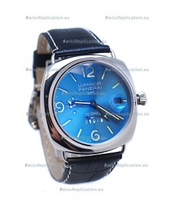 Panerai Luminor GMT 10 Days Swiss Replica Watch in Blue Dial