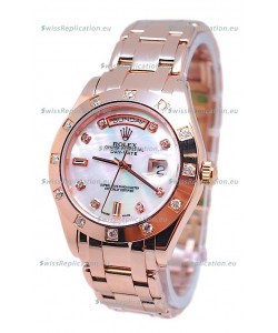 Rolex Day Date White Mother of Pearl Swiss Replica Watch