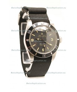Rolex Submariner Swiss Watch Black Nylon Strap Watch