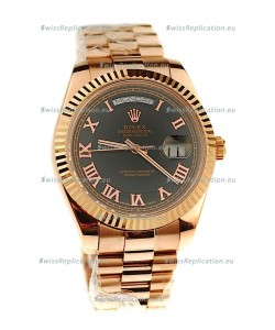 Rolex Day Date Pink Gold Japanese Replica Watch