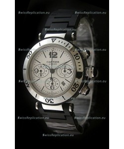Cartier Pasha de Swiss Replica Watch in White Dial