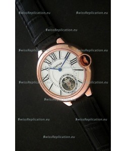 Cartier Ballon de Japanese Replica Watch in Rose Gold Case