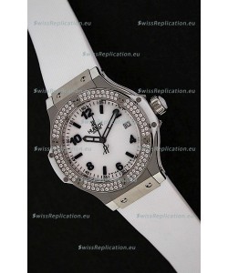 Hublot Big Bang King Swiss Quartz Watch in Faux Diamonds Plated
