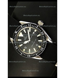 Omega Seamaster 300 R-Navy Black Dial Swiss Watch with Navy Strap