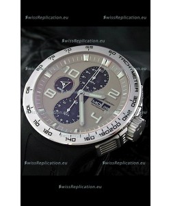 Porsche Design Flat Six P'6340 Swiss Chronograph Watch in Grey Dial