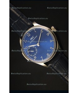 IWC Portuguese Handwind Ref# IW5242 Swiss 1:1 Mirror Blue Dial Watch