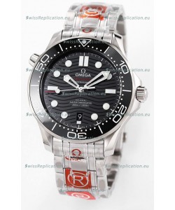 Omega Seamaster 300M Master Chronometer Black Swiss 904L Steel 1:1 Mirror Replica Watch