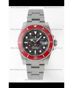 Rolex Submariner DiW Stainless Steel Casing Ceramic Red Bezel Edition Watch 
