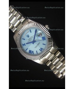 Rolex Day Date Light Blue Dial Replica Watch 40MM - 3255 Swiss Movement