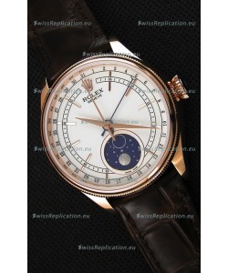 Rolex Cellini Moonphase Rose Gold REF# 50535 Swiss Replica Watch 