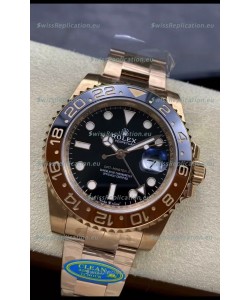 Rolex GMT Masters II M126715CHNR Everose Gold Swiss Replica 1:1 Mirror Watch - 904L Steel