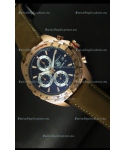 Tag Heuer Calibre 16 Rose Gold Watch in Black Dial Watch