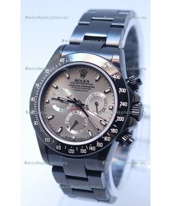 Rolex Daytona Cosmograph Project X Design Black Out Edition Series II Swiss Watch in Grey Opaline Dial 