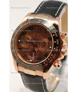 Rolex Daytona Monobloc Cerachrome Everose Swiss Watch - 1:1 Mirror Replica